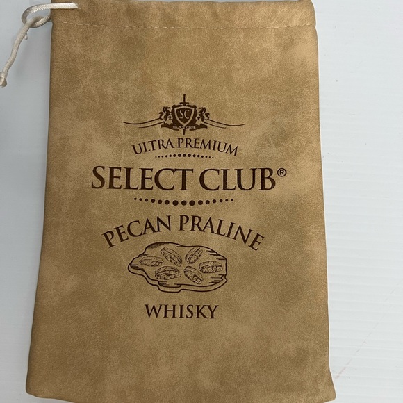 Pecan praline tan faux leather tie bag NEW 7x10” - Picture 1 of 6